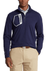 Polo Ralph Lauren Layering S / French Navy Polo Ralph Lauren - Brushed Back Tech Jersey 1/4-Zip w/ Reflective Pocket