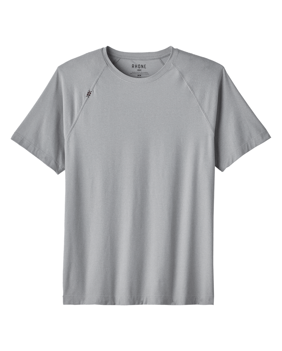 Rhone T-shirts S / Light Grey Heather Rhone - Men's Reign Short Sleeve