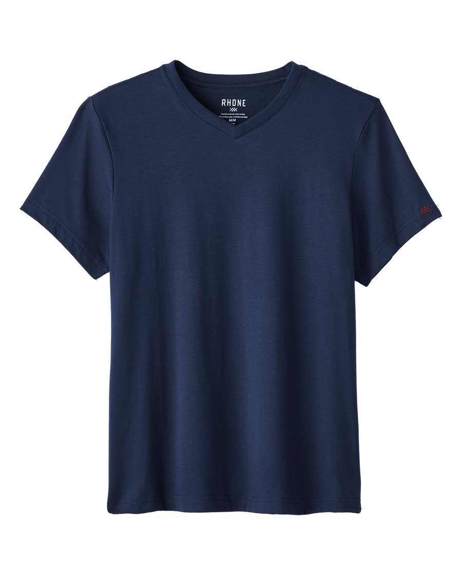 Rhone T-shirts S / Navy Rhone - Men's Element V-Neck Tee