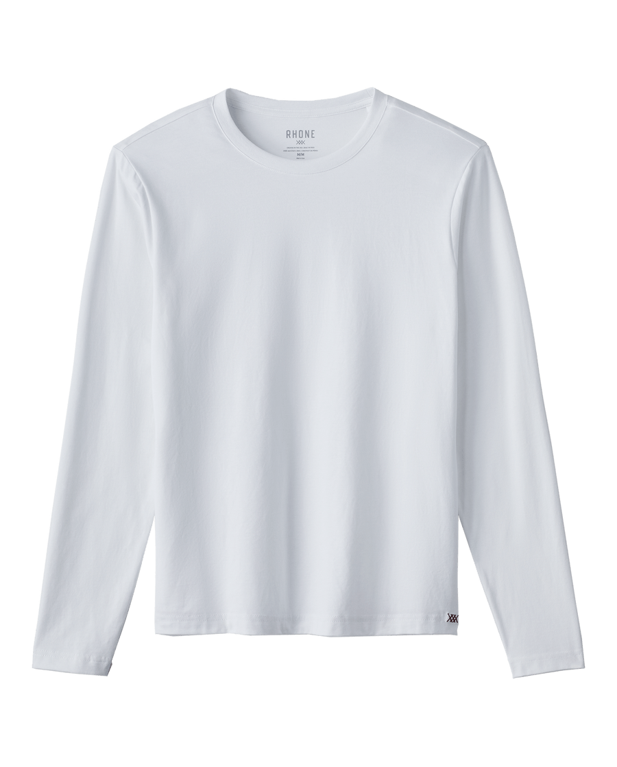 Rhone T-shirts S / White Rhone - Men's Element Tee Long Sleeve