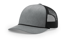 Richardson Headwear One Size / Heather Grey/Black Richardson - Five-Panel Trucker Rope Cap