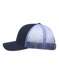 Richardson Headwear One Size / Navy/Navy to White Fade Richardson - Printed Mesh-Back Trucker Cap