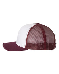 Richardson Headwear One Size / White / Maroon Richardson - Snapback Trucker Cap