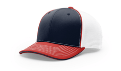 Richardson Headwear S/M / Navy/White/Red Richardson - Pulse Sportmesh R-Flex Cap