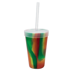 SiliPINT Drinkware 16oz / Hibiscus Silipint - Straw Tumbler 16oz