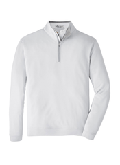Swift Ship Layering S / British Grey 3-Day Swift Ship: Peter Millar - Men's Perth Stretch Loop Terry Quarter-Zip