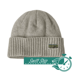 Patagonia Headwear One Size / OG Legacy Label: Crisp Grey 3-Day Swift Ship: Patagonia - Brodeo Beanie