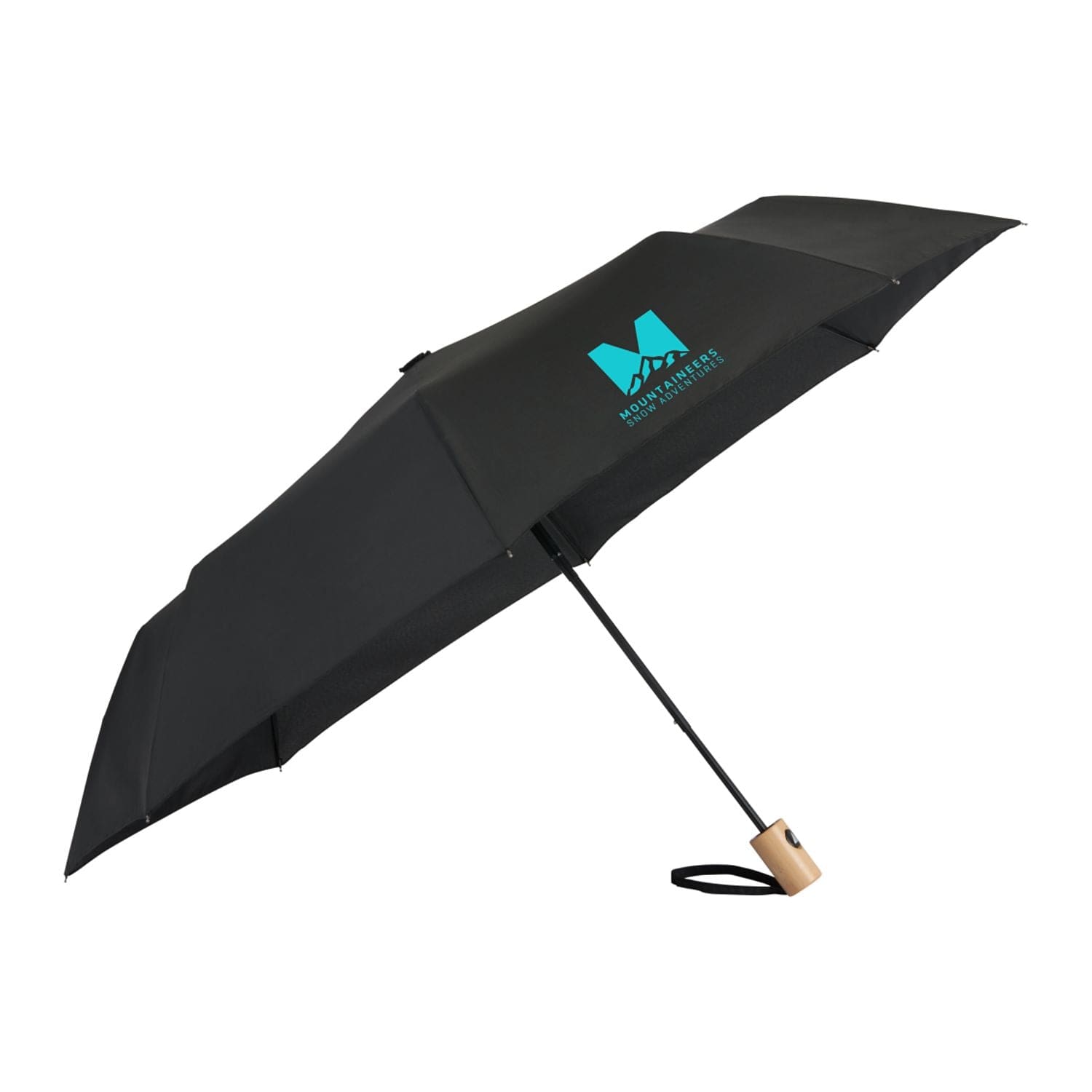 Threadfellows Accessories 42" / Black Recycled Folding Auto Open Umbrella 42"