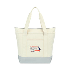 Threadfellows Bags One Size / Grey Newport Cotton Zippered Tote
