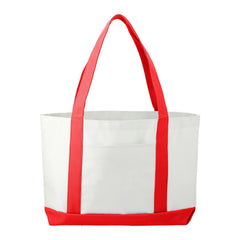 Threadfellows Curated Collection Bags Red/White Large Boat Tote