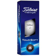 Titleist Accessories One Dozen / White Titleist - Custom Tour Soft White Box Dozen