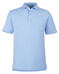 tasc Polos S / Polar Heather/White tasc - Men's Cloud Lightweight Polo Brookline Stripe