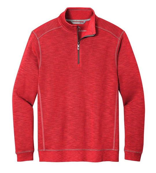 Tommy Bahama Layering S / Chili Pepper Tommy Bahama - Men's Tobago Bay 1/2-Zip