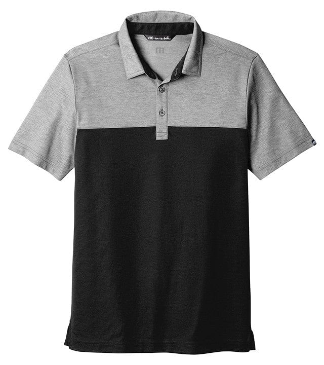 TravisMathew Polos S / Black Heather/Black TravisMathew - Men's Oceanside Blocked Polo