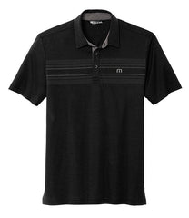 TravisMathew Polos S / Black TravisMathew - Men's Monterey Chest Stripe Polo