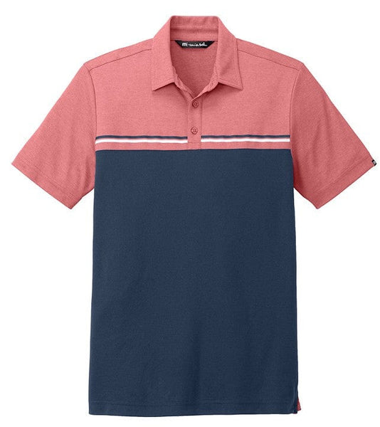 TravisMathew Polos S / Cardinal Heather/Blue Nights TravisMathew - Men's Sunset Blocked Polo