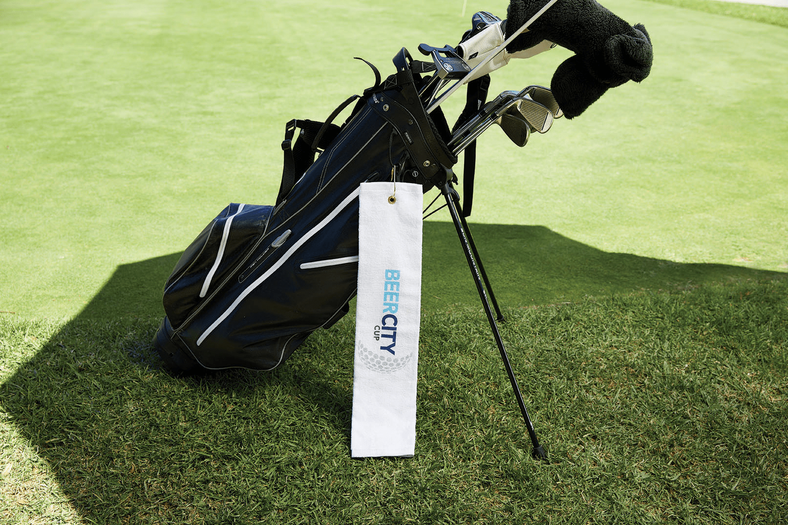 Threadfellows Curated Collection Accessories Jewel Collection Golf Towel w/ Tri-Fold Grommet