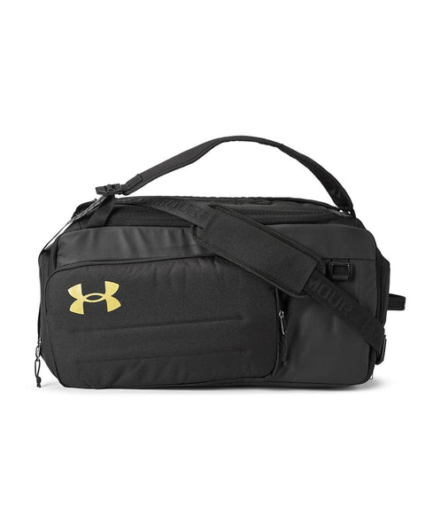 Under Armour One Size / Black/Metallic Gold Under Armour - Contain Medium Convertible Duffel Backpack