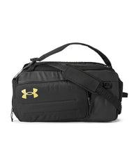 Under Armour One Size / Black/Metallic Gold Under Armour - Contain Medium Convertible Duffel Backpack