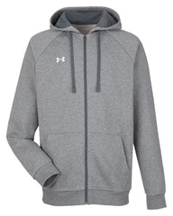 Under Armour Sweatshirts S / Castlerock/White Under Armour - Men's Rival Fleece Full-Zip Sweatshirt