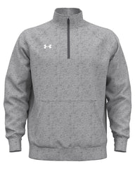 Under Armour Sweatshirts S / Castlerock/White Under Armour - Men's Rival Fleece Quarter-Zip