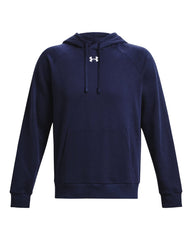 Under Armour Sweatshirts S / Midnight Navy/White Under Armour - Men's Rival Fleece Hooded Sweatshirt