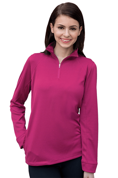 Vansport Layering S / Berry Pink Vansport - Women's Mesh 1/4-Zip Tech Pullover