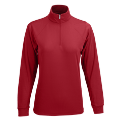 Vansport Layering S / Sport Red Vansport - Women's Mesh 1/4-Zip Tech Pullover