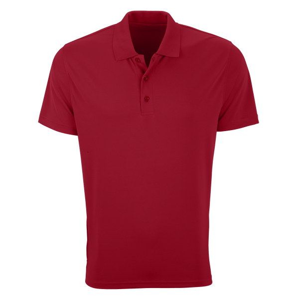 Vansport Polos S / Sport Red Vansport - Men's Omega Solid Mesh Tech Polo