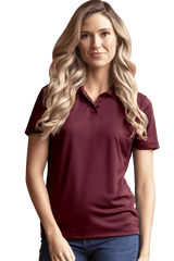 Vansport Polos Vansport - Women's Omega Solid Mesh Tech Polo