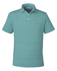 Vineyard Vines Polos S / Sea Clay Green Vineyard Vines - Men's Bradley Stripe Sankaty Polo
