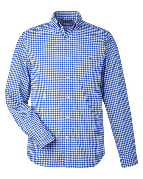 Vineyard Vines Woven Shirts S / Maritime Blue Vineyard Vines - Men's On-The-Go Nylon Gingham Shirt