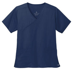 WonderWink Scrubs XXS / Navy WonderWink - Women's WorkFlex™ Mock Wrap Top