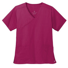 WonderWink Scrubs XXS / Wine WonderWink - Women's WorkFlex™ Mock Wrap Top