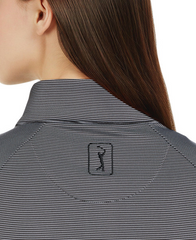 PGA Tour Polos PGA Tour - Women's Feeder Stripe Mock Neck Pullover