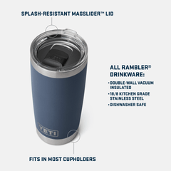 YETI Accessories YETI - Rambler 20oz Tumbler w/ Magslider Lid