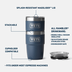 YETI Accessories YETI - Rambler 8oz Stackable Cup w/ Magslider Lid