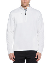 Callaway Layering S / White Callaway - Men's Diamond Quilted Fleece 1/4-Zip