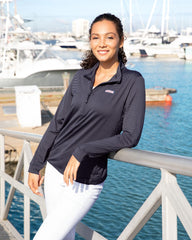 6-piece Minimum Required for all Vineyard Vines Styles Layering Vineyard Vines - Women's Microstripe Sankaty Half-Zip Pullover