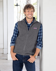 6-piece Minimum Required for all Vineyard Vines Styles Outerwear Vineyard Vines - Men's Harbor Fleece Vest