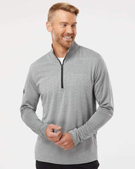 adidas Activewear adidas - Men's Heather Block Print Quarter-Zip Pullover