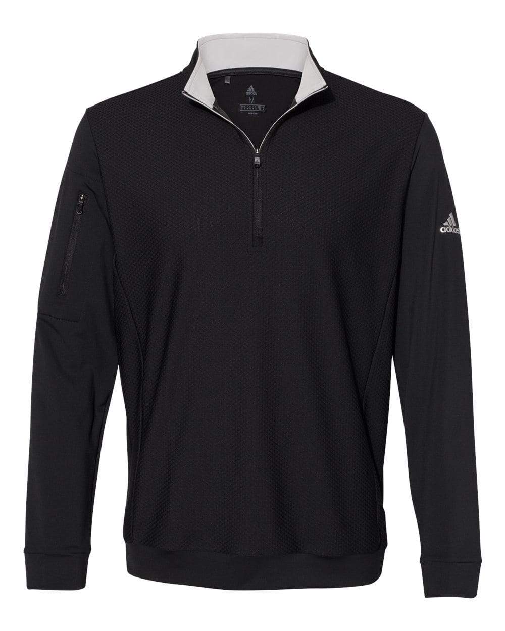 adidas Activewear S / Black adidas - Men's Performance Texture Quarter-Zip Pullover