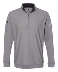 adidas Activewear S / Grey Three adidas - Men's Performance Texture Quarter-Zip Pullover