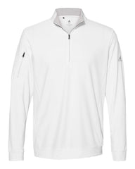 adidas Activewear S / White adidas - Men's Performance Texture Quarter-Zip Pullover