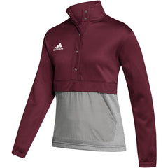 adidas Activewear XS / Team Collegiate Burgundy/Medium Grey Heather/White adidas - Women's Team Issue 1/4 Zip