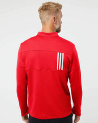 adidas Layering adidas - Men's 3-Stripes Double Knit Quarter-Zip Pullover