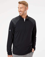 adidas Layering adidas - Men's Shoulder Stripe Quarter-Zip Pullover