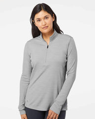 adidas Layering adidas - Women's Lightweight Mélange Quarter-Zip Pullover