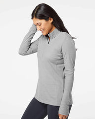 adidas Layering adidas - Women's Lightweight Mélange Quarter-Zip Pullover