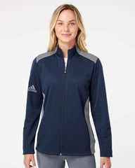 adidas Layering adidas - Women's Textured Mixed Media Full-Zip Jacket